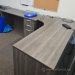 Grey Walnut L Suite Office Desk